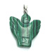Malachitl Angel, angel wings pendant hand cut 25 x 21 x 5 mm, wishing stone