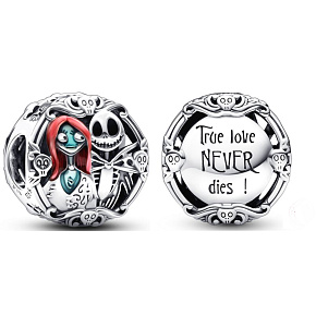 Charm Sterling silver 925 Tim Burton - The Nightmare Before Christmas, bead for Christmas bracelet Charm Sterling silver 925 Tim Burton - The Nightmare Before Christmas, bead for Christmas bracelet