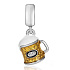 Charm Sterling silver 925 Beer, food and drink bracelet pendant