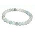 Morganite blue bracelet elastic natural stone, ball 6 mm / 16 - 17 cm, stone of divine love