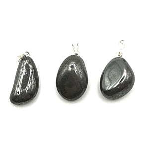 Hematite Trommel pendant natural stone, 2,2 - 3 cm, 1 piece, healthy blood stone