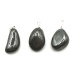 Hematite Trommel pendant natural stone, 2,2 - 3 cm, 1 piece, healthy blood stone
