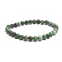 Jasper African imitation turquoise bracelet elastic natural stone, ball 6 mm / 16 - 17 cm
