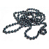 Black natural irregular pearl necklace 160 cm, symbol of beauty, symbol of femininity, brings admiration