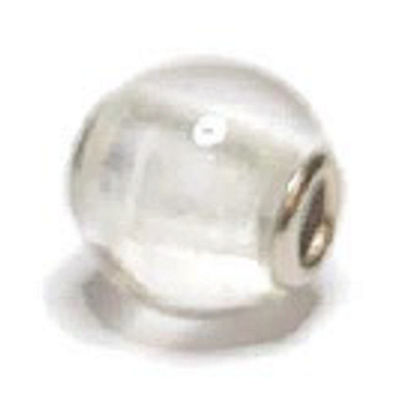 Crystal pendant round natural stone 14 mm, hole 4,2 mm 1 piece, stone stones