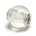 Crystal pendant round natural stone 14 mm, hole 4,2 mm 1 piece, stone stones