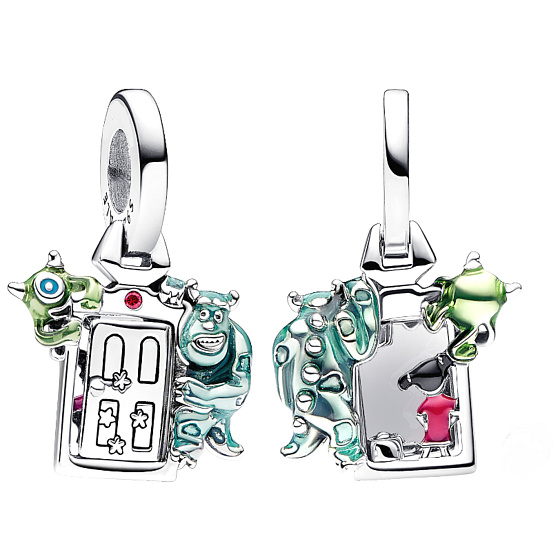 Charm Sterling Silver 925 Disney Pixar Monsters Ltd, Door, Bracelet Pendant