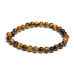 Tiger eye bracelet elastic natural stone, ball 6 mm / 16 - 17 cm, stone of the sun and earth, brings luck and wealth