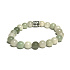 Jade Burmese bracelet elastic natural stone, ball 8 mm / 16-17 cm, stone of peace