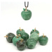 Avanturine green apple knowledge pendant, natural stone 2,7 x 15 mm, lucky stone