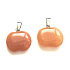 Orange Agate Apple of Knowledge pendant natural stone 1.5 cm, provides courage and strength