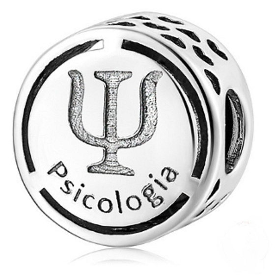 Charm Sterling silver 925 Psychology, bead on bracelet job