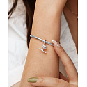 Charm Sterling silver 925 Skiing Wonderful Journey, pendant on bracelet sport