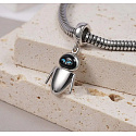Charm Sterling silver 925 Disney Pixar Wall-E, Eva robot, movie bracelet pendant