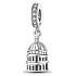 Sterling silver 925 London St. Pavla, travel bracelet pendant