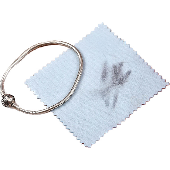 Cleaning cloth - silver cloth blue 8 x 8 cm 1 piece