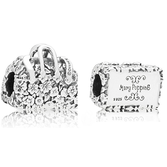 Sterling silver 925 Disney Mary Poppins Magic Bag, bead for bracelet