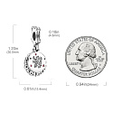 Sterling silver 925 Harry Potter - Gryffindor + cubic zirconia, 2in1 bracelet pendant