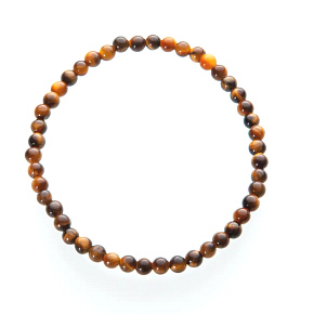 Tiger eye bracelet elastic natural stone, ball 4 mm / 19 cm, stone of sun and earth, brings luck and wealth Tiger eye bracelet elastic natural stone, ball 4 mm / 19 cm, stone of sun and earth, brings luck and wealth