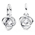 Charm Sterling silver 925 Clear cubic zirconia circle of eternity April, pendant on bracelet symbol