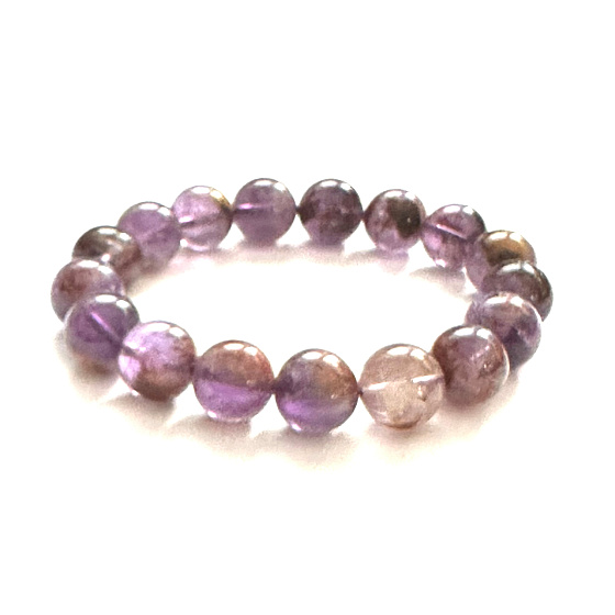 Auralite 23 bracelet elastic natural stone, ball 12 mm / 21 - 22 cm, one of the most powerful stones on the planet