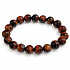 Red Tiger's Eye (Bull's Eye) – elastic bracelet made of natural stone, 10 mm bead, a symbol of courage and vitality