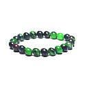 Anyolite / Ruby in Zoisite bracelet elastic natural stone, ball 8 mm / 16-17 cm, relieves in times of sadness