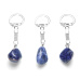 Sodalite keychain pendant natural stone approx. 10 cm 1 piece, stone communication