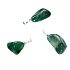 Chalcedony green Trommel pendant natural stone M, approx. 2,5 cm, stone of love, joy