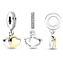 Sterling silver 925 Linked Hearts - hearts in total harmony, love bracelet pendant