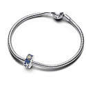 Charm Sterling silver 925 Sun, star and moon, stopper, clip bead on bracelet nature