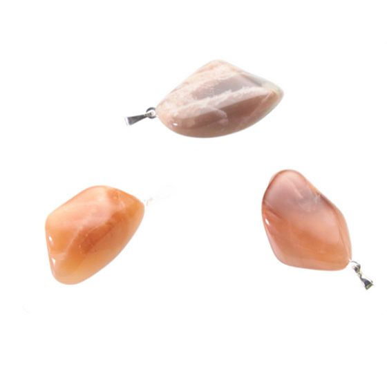 Moonstone Troml pendant natural stone, 2,2 - 3 cm, 1 piece, stone of destiny