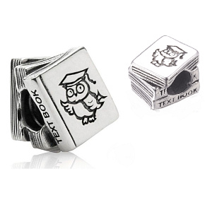 Sterling Silver 925 Graduation, Graduation Text Book, Graduate Bead Bracelet