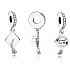 Charm Sterling Silver 925 Graduation - Graduation Cap - Hard work pays off, Graduate Pendant Bracelet