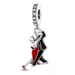 Charm Sterling silver 925 Dancing couple, pendant on bracelet interests