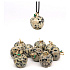 Jasper Dalmatian Apple of Knowledge pendant, natural stone 2,7 x 15 mm, stone of positive energy