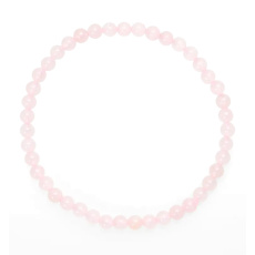Rosie's bracelet elastic natural stone, ball 4 mm / 19 cm, love stone