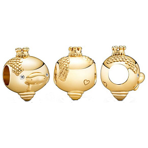 Charm Sterling silver 925 Snake is the sixth animal in the 12-year cycle of the Chinese zodiac sign, bead for bracelet