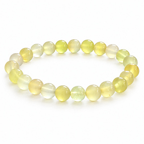 Prehnite Bracelet 8 mm Elastic – Natural Stone of Clear Mind and Calm, 16–17 cm Prehnite Bracelet 8 mm Elastic – Natural Stone of Clear Mind and Calm, 16–17 cm