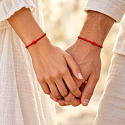The Power of Colors: Red Twisted String Bracelet with a Knot Closure – 25 cm | A Symbol of Luck, Protection, and Connection