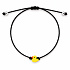 The Power of Colors – Yellow Duckling for Joy | Black String Bracelet with Adjustable Size