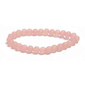 Rosemary matt bracelet elastic natural stone, ball 6 mm / 16 - 17 cm, love stone Rosemary matt bracelet elastic natural stone, ball 6 mm / 16 - 17 cm, love stone