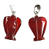 Carnelian Angel guardian pendant natural stone hand cut 2 - 2,2 cm, Teach us here and now