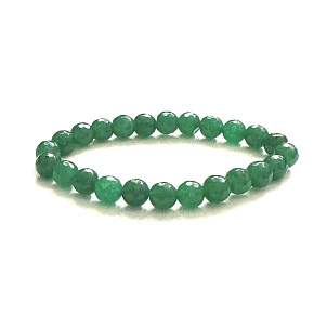 Jade Taiwan facet bracelet elastic natural stone, ball 8 mm / 16-17 cm, stone of peace Jade Taiwan facet bracelet elastic natural stone, ball 8 mm / 16-17 cm, stone of peace