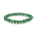 Jade Taiwan facet bracelet elastic natural stone, ball 8 mm / 16-17 cm, stone of peace
