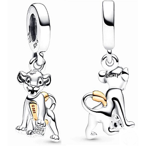 Charm Sterling silver 925 Disney 100. anniversary, Lion King - Simba, pendant for bracelet Charm Sterling silver 925 Disney 100. anniversary, Lion King - Simba, pendant for bracelet