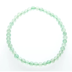 Aventurine bracelet elastic natural stone, ball 4 mm / 19 cm, lucky stone