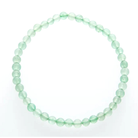 Aventurine bracelet elastic natural stone, ball 4 mm / 19 cm, lucky stone