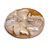 Agate floral face of the sun and moon hand carved natural stone 5 cm, gives recoil and strength