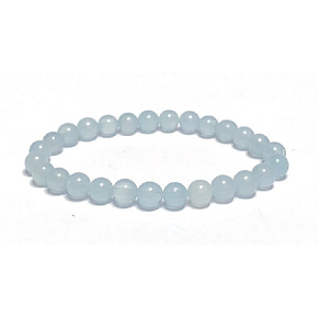 Aquamarine bracelet elastic natural stone, ball 6 mm / 16-17 cm, sailor stone, healing power of the ocean Aquamarine bracelet elastic natural stone, ball 6 mm / 16-17 cm, sailor stone, healing power of the ocean